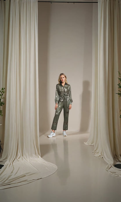 Anna™ | Elegant Jumpsuit med Paljetter & Justerbart Band
