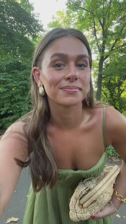 Bustier Plisserad Tyll Fit & Flare Midiklänning